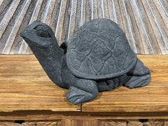 Balinese Cast Concrete Turtle Statue - Bali Turtle Statue - Small Turtle Statue