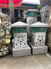 NEW Balinese Hand Crafted Lantern - Bali Frangipani Garden Lantern 2 Sizes Avail
