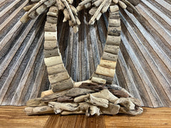 Bali Handmade Driftwood Palm Tree Wall Decor 50cm - Bali Tropical Wall Art