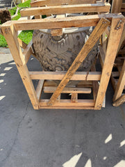 Balinese Master Carved Paras Pot - Unique High Quality Bali FEATURE POT 50x50cm