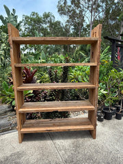 Hand Crafted Recycled OLD TEAK WOOD SHELF UNIT - Bali Antique Style Shelf Unit