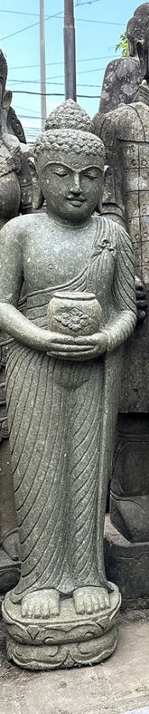 NEW Balinese Master Carved Greenstone Buddha Statue - 1.5m Bali Buddha Statue