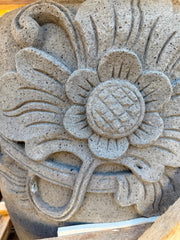 Balinese Master Carved Paras Pot - Unique High Quality Bali FEATURE POT 80x65cm