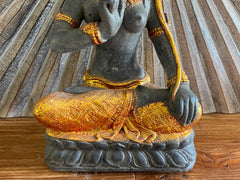 Balinese Cast Concrete Dewi Sri Statue - Bali Dewi Statue - Bali Hindu Goddess