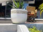 NEW Balinese Hand Crafted Terrazzo/Onyx Chip Pots - 3 Sizes - Bali Garden Pots