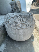 Balinese Master Carved Paras Pot - Unique High Quality Bali FEATURE POT 60x60cm