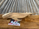 Balinese Hand Carved Suar Wood Whale Sculpture - Whale Wood Carving