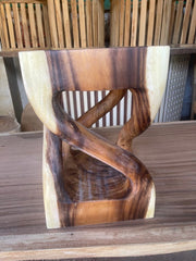 NEW Balinese Hand Crafted Suar Wood Stool or Side Table - Bali Furniture