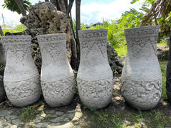 NEW Balinese Hand Crafted Paras Pot - Bali Feature Pot - Tall Bottle Shaped Pots
