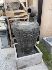 NEW Balinese Marble Chip Water Feature - Bali Water Feature - Bali Water Garden