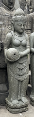 Balinese Hand Carved Greenstone Dewi Statue/Water Feature 1.5m - Bali Garden Art