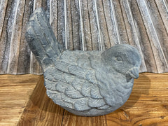 NEW Balinese Cast Concrete Bird Statue - Bali Bird Statue - MEDIUM Bali Bird