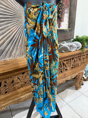 Bali Beach Mumu Sarong - Balinese Sarong Dress - Tie Up Tube Sarong S-XL