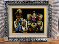 Quality Framed Balinese Barong Painting - Traditional Bali Painting