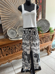 Ladies Bali Beach / Shirred Waist Bali Capri Pants SO COMFY XXL - Bali 3/4 Pants