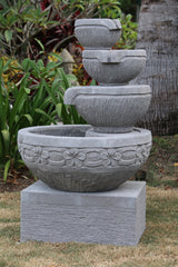 Bali Cascading Frangipani Style Water Feature - Balinese Garden Water Feature