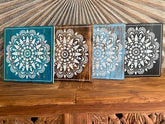 NEW Balinese Hand Crafted Mandala Print Wall Art - Bali Mandala Print - Bali Art