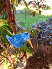 NEW Balinese Hand Crafted Wood Bird Hanger / Mobile - 3 Fat Birds Hanging Decor