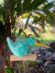 NEW Balinese Hand Crafted Wood Bird Hanger / Mobile - 3 Fat Birds Hanging Decor