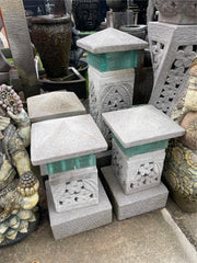 NEW Balinese Hand Crafted Lantern - Bali Frangipani Garden Lantern 2 Sizes Avail