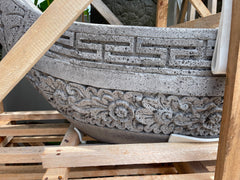 NEW Balinese Master Carved Paras Boat Pot - Unique High Quality Bali FEATURE POT