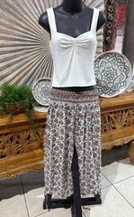 Ladies Bali Beach / Shirred Waist Bali Capri Pants SO COMFY XXL - Bali 3/4 Pants