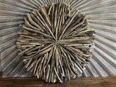 Bali Handmade Driftwood Circular Wall Decor - Bali Driftwood Wall Art 60cm