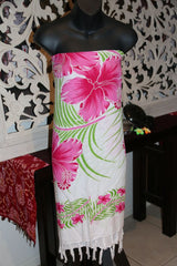 Bali Beach Sarong - Tropical Style Sarong - Bikini Cover Up - Bali Sarong Pink