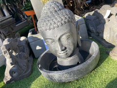 NEW Balinese Buddha Head Water Feature - Bali Water Feature