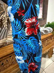 Bali Beach Sarong - Tropical Style Sarong - Bikini Cover Up - Bali Sarong Blue