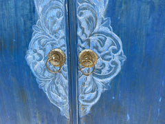 Authentic Balinese Teak Doors in Frame - REDUCED FOR CLEARANCE Was $1995!!