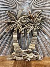 Bali Handmade Driftwood Palm Tree Wall Decor 50cm - Bali Tropical Wall Art
