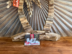 Bali Handmade Driftwood Palm Tree Wall Decor 65cm - Bali Tropical Wall Art