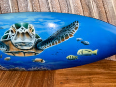 NEW Bali Handmade Air Brushed Surfboard Wall Decor 50cm - Bali Surfboard Sign