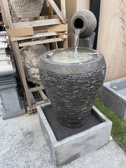 NEW Balinese Marble Chip Water Feature - Bali Water Feature - Bali Water Garden