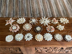 Bali Shell Christmas Tree Decor - Boho Beach Christmas Decor - 18 Styles