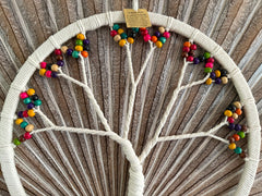 Balinese Handmade Tree of Life Dream Catcher - Macrame Tree of Life Wall Art