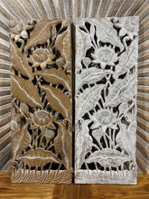 NEW Balinese Carved MDF Lotus Panel / Tropical Wall Panels - Bali Wall Art