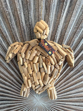 NEW Bali Handmade Driftwood Turtle Wall Decor / Hanger - Bali Nautical Wall Art