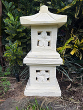Balinese Hand Crafted Frangipani Lantern - Bali Frangipani Garden Lantern 65cm
