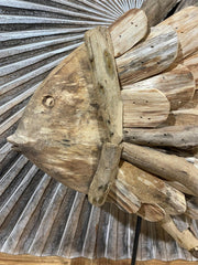 Bali Handmade Driftwood Fish on Stand - Bali Driftwood Art - Driftwood Fish
