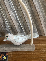 Balinese Hand Crafted Wood 2 Birds on Swing Hanger / Mobile - Bali Bird Mobile