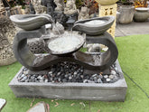 NEW Balinese W Wave Water Feature - Large Bali Water Feature - GREAT Sound!!