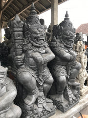 Set 2 Balinese Raksasa Statues - Traditional Bali Statues - Great ENTRY Pieces