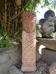 Balinese Hand Carved Primitive Statue - Concrete / Paras - Unique Bali Statue