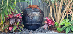 Balinese Hand Crafted Traditional Glazed Pot - Bali Feature Pot 60cm