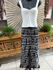 Ladies Bali Beach / Shirred Waist Bali Capri Pants - SO COMFY XL Bali Pants