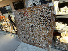 NEW Bali Carved MDF/WOOD Framed MANDALA Wall Panel or Mandala Bedhead 160cm