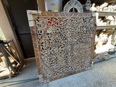 NEW Bali Carved MDF/WOOD Framed MANDALA Wall Panel or Mandala Bedhead 160cm
