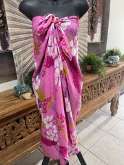 Bali Beach Mumu Sarong - Balinese Sarong Dress - Tie Up Tube Sarong S-XL
